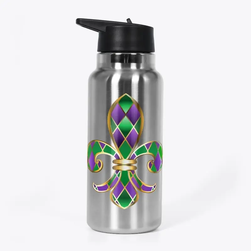 20 oz Fleur D Lis Water Bottle